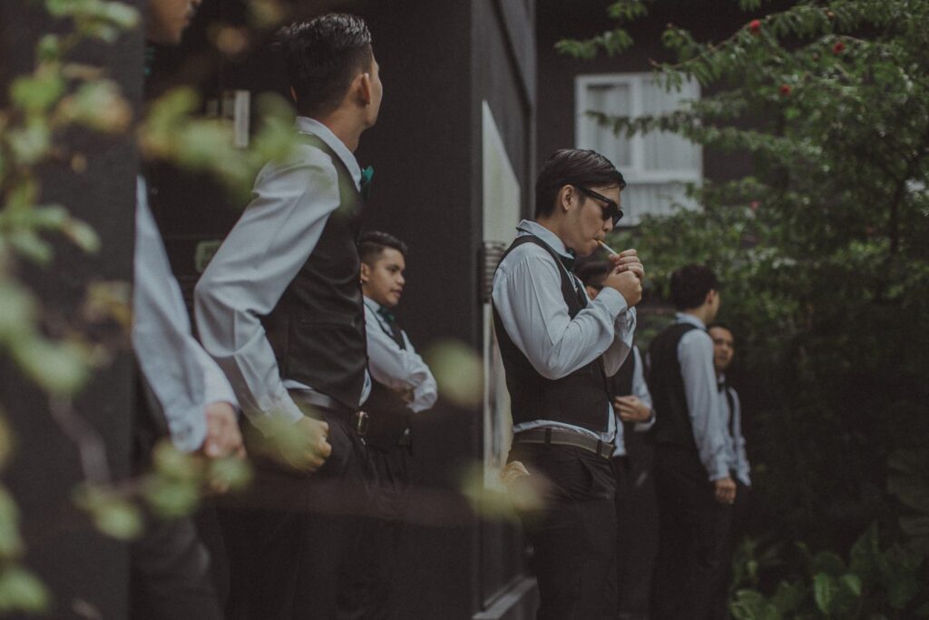 Groom Prep Photo