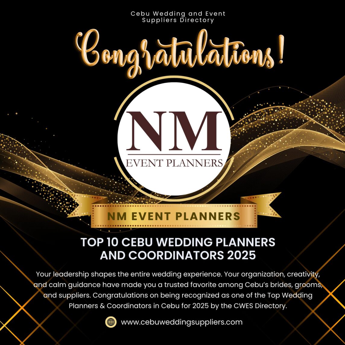 NM Event Planners Recognized as Top 10 Wedding Planner in Cebu for 2025